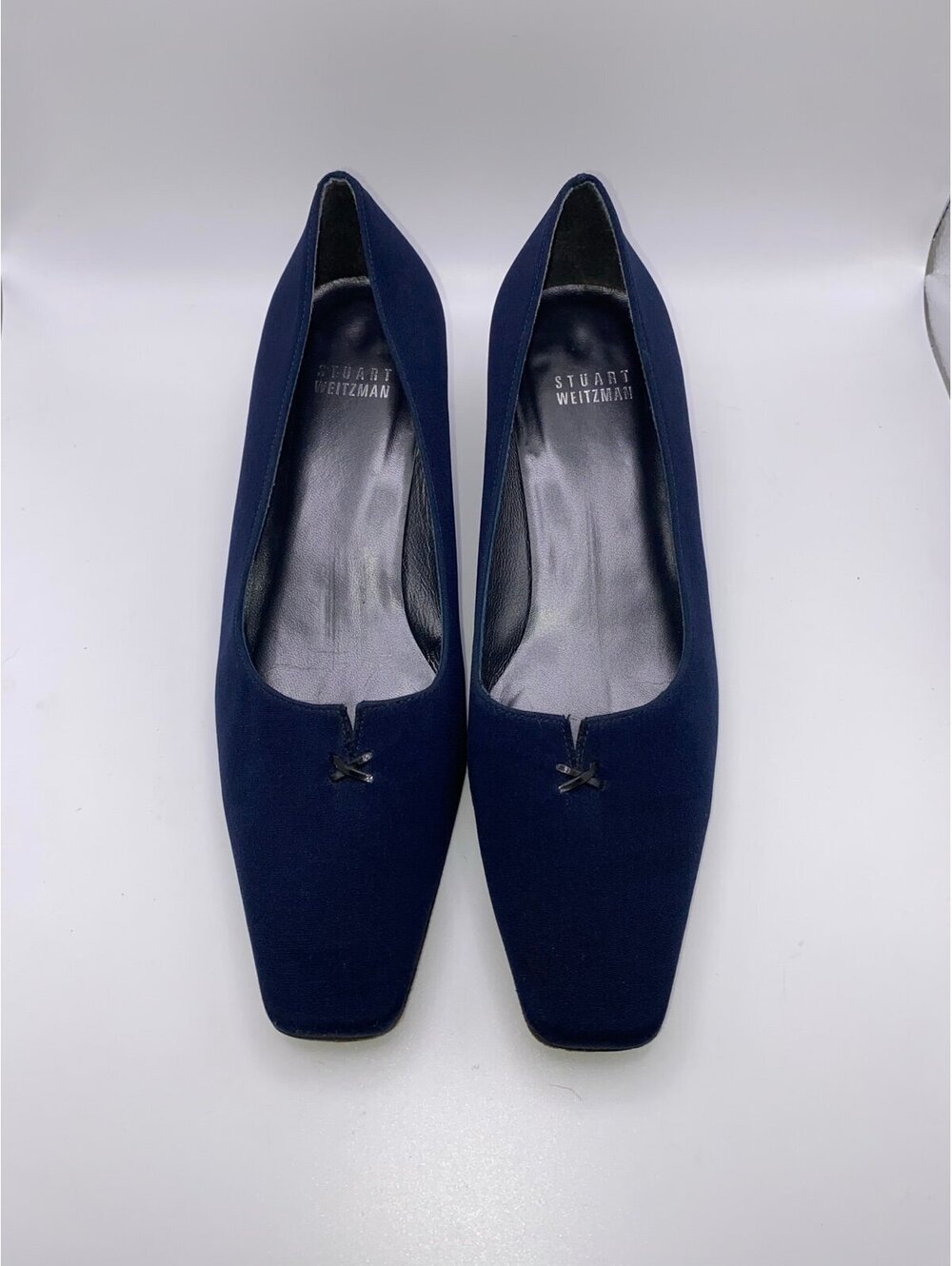 Stuart Weitzman Leprechaun Blue Kitten Heels 7